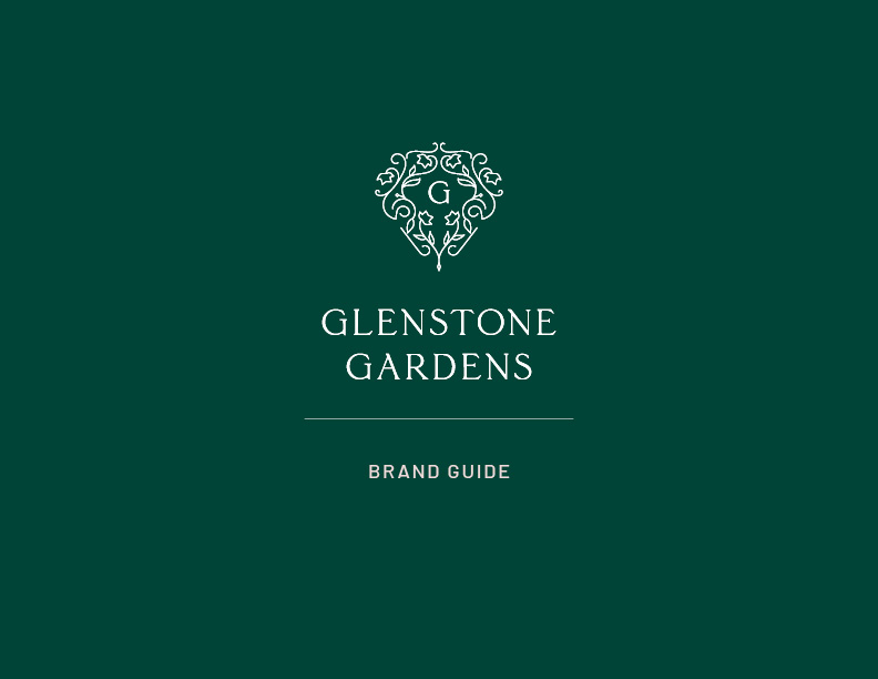 Glenstone brand guide cover